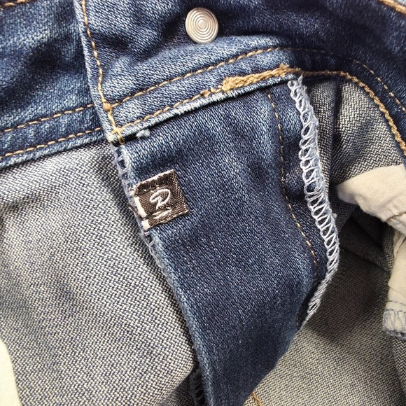 Chicos Platinum Jeans Womens 32x29 Blue Straight Dark Wash Stretch Denim Classic - Picture 10 of 14